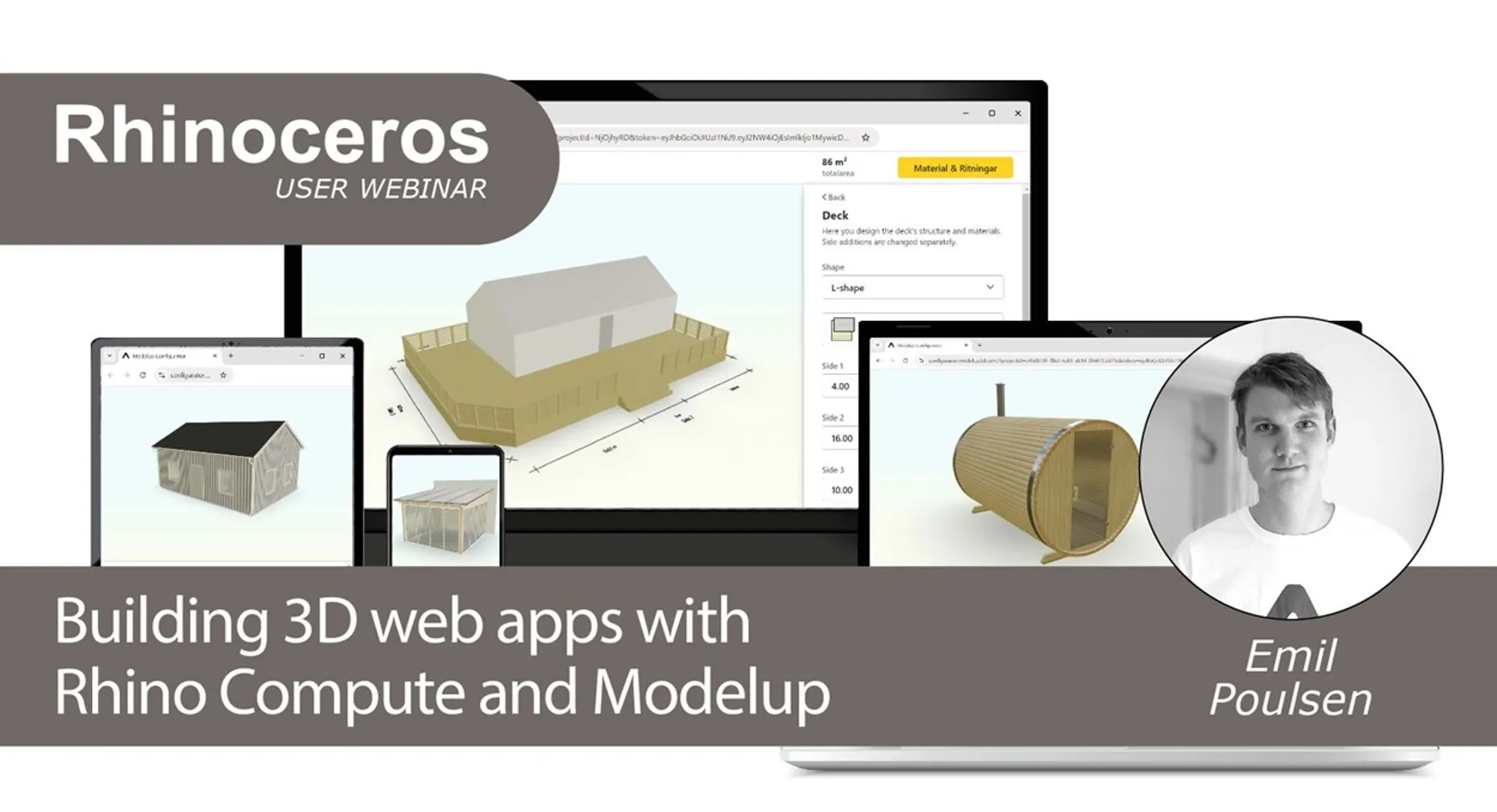 Live demo of a Grasshopper-powered 3D configurators