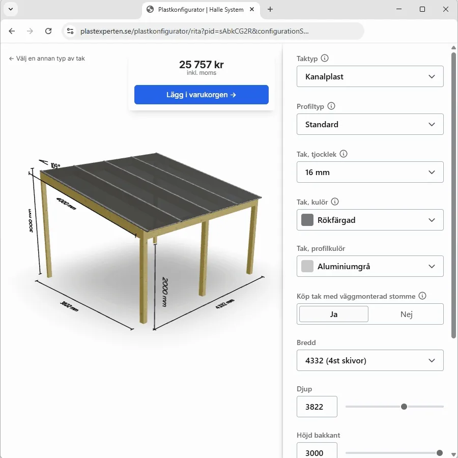 Products are added automatically to the cart